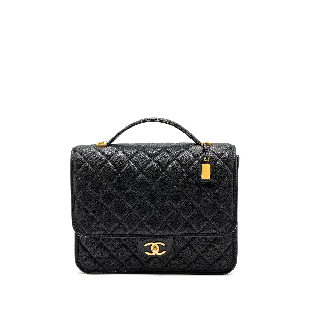 22K LARGE BACKPACK CAVIAR BLACK GHW(MICROCHIP)
