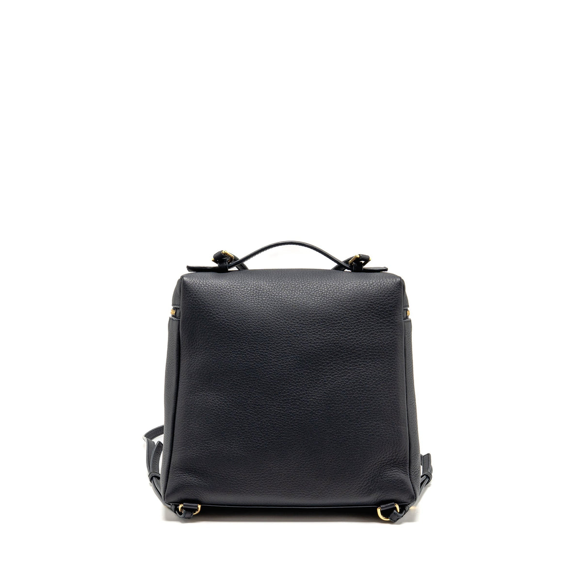 LORO PIANA EXTRA POCKET BACKPACK L23.5 GRAINED CALFSKIN NAVY GHW