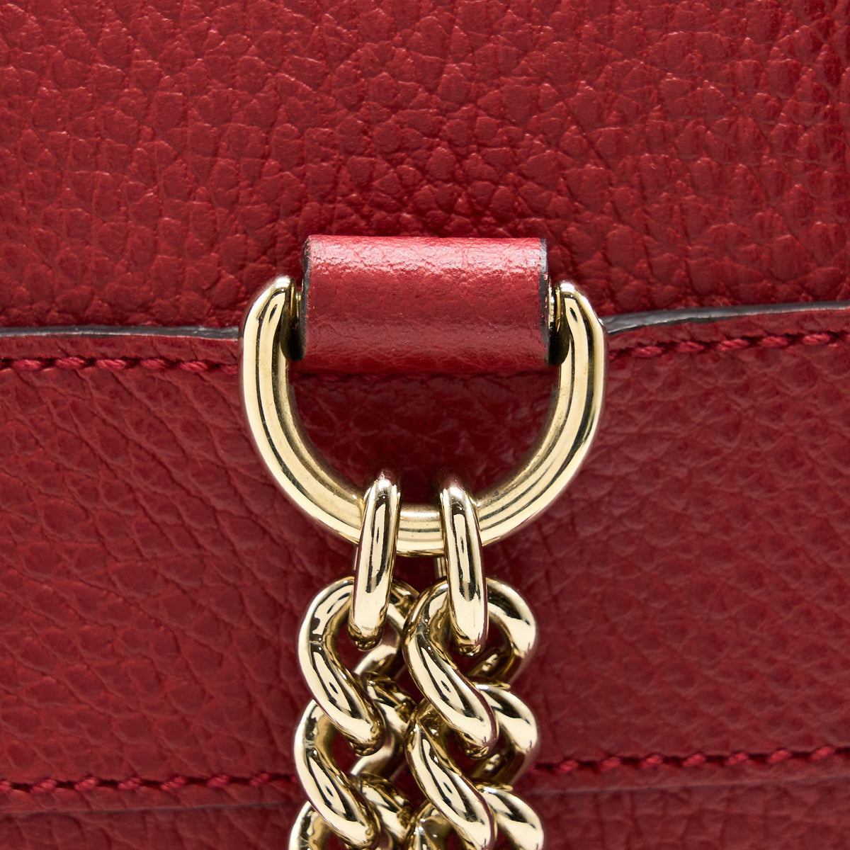 SOHO CHAIN BACKPACK RED GHW